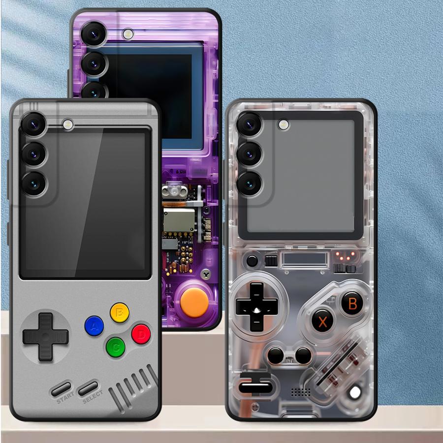 Gaming Console For Phone - Mor Oyun Konsolu Desenli Telefon Kılıfı